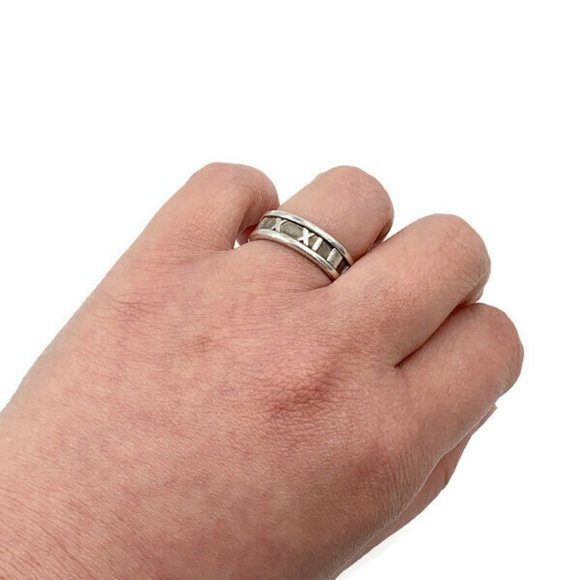 Authentic Tiffany & Co Atlas Ring Sz 6 3/4 (6.75) - Picture 8 of 8